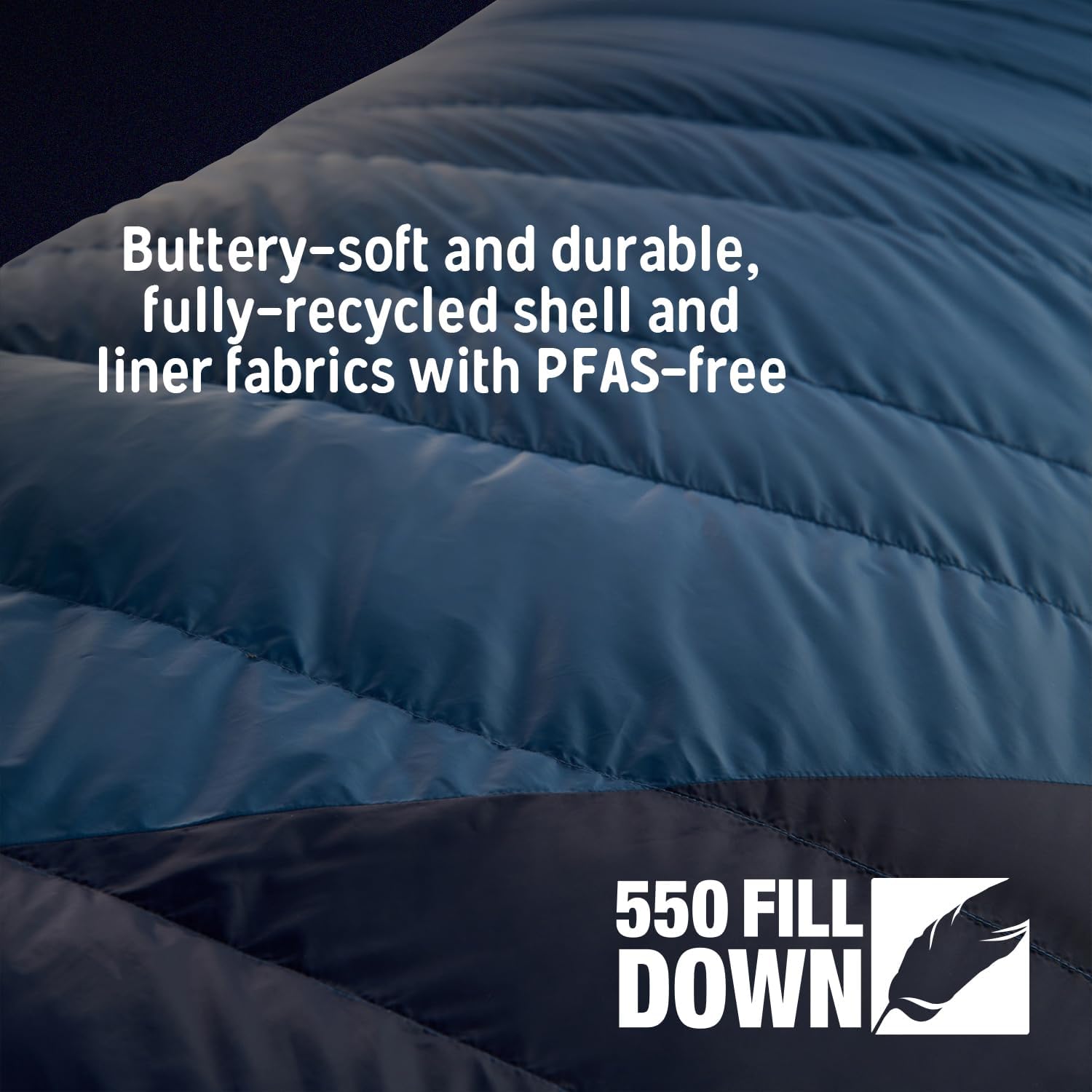 Kelty Cosmic 20 Down Mummy Sleeping Bag for Backpacking, Campers, 550 Fill Power, Recycled Fabrics with PFAS-Free DWR, Designed in Sunny Colorado, USA, 2024 Model - Image 5